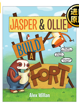 英文原版 Jasper and Ollie Build a Fort 2 Alex Willan