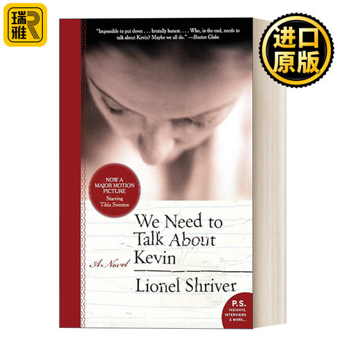英文原版 We Need to Talk About Kevin 凯文怎么了 影视封面版 英国橘子文学奖 百利女性文学奖 Lionel  Shriver