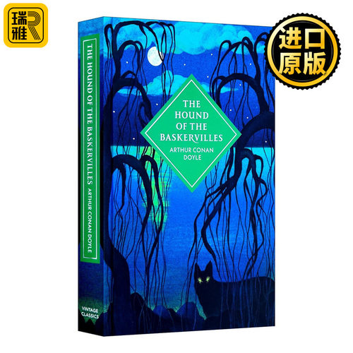 英文原版 The Hound of the Baskervilles 福尔摩斯探案之巴斯克维尔的猎犬 Vintage经典收藏系列 精装刷边 进口英语原版书籍