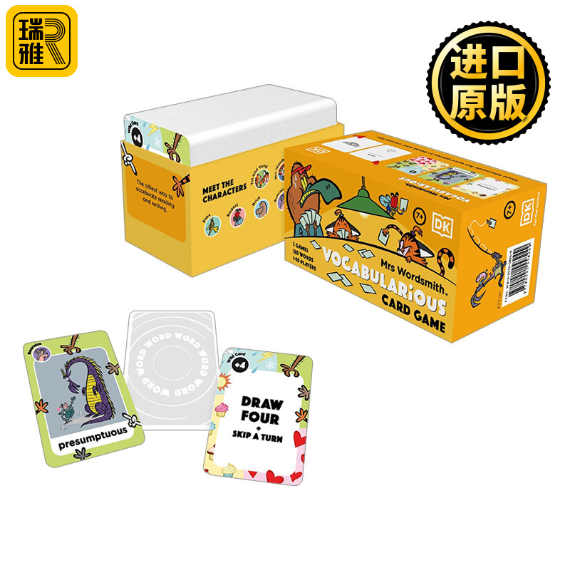 英文原版 Mrs Wordsmith Vocabularious Card Game 沃德史密斯夫人 词汇卡游戏  盒装 7-11岁
