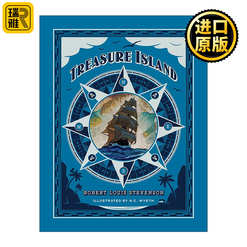 英文原版 Treasure Island 金银岛 全彩插画豪华版 精装 英文版 进口英语原版书籍