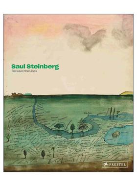 英文原版 Saul Steinberg Between the Lines 索尔·斯坦伯格 字里行间 素描摄影画册作品集精装 英文版 进口英语原版书籍