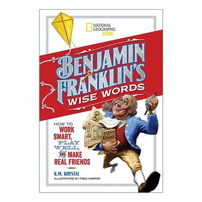 英文原版 Benjamin Franklin's Wise Words 本杰明·富兰克林的至理名言 如何聪明工作 尽情玩乐 精装 英文版 进口英语原版书籍