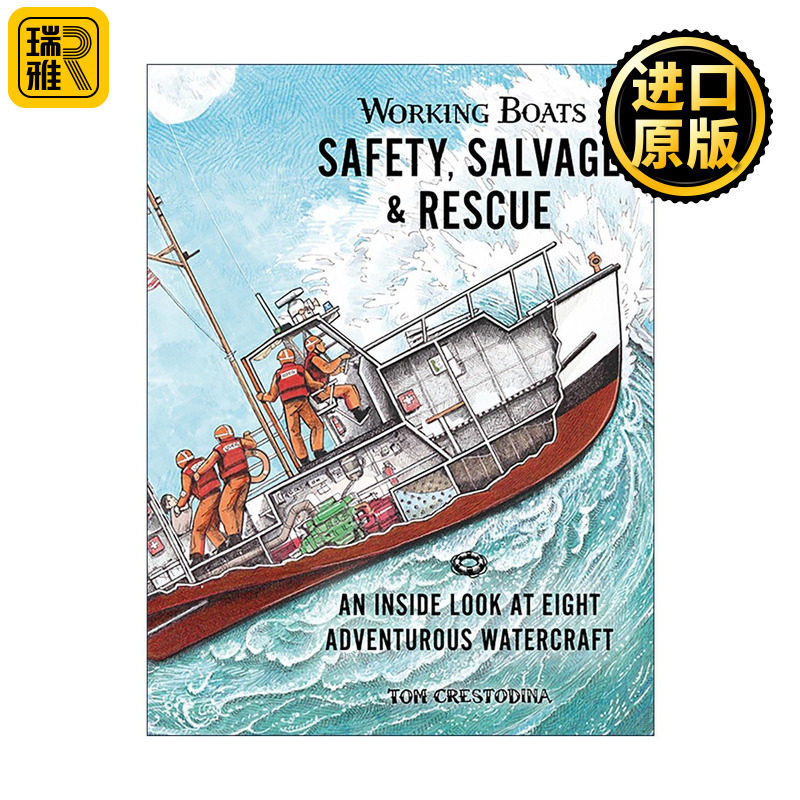 英文原版 Working Boats Saftey Salvage 忙碌的大船 探秘10艘特种船舶 体验10种海上人生 托马斯·克雷斯图迪纳 儿童精装科普百科