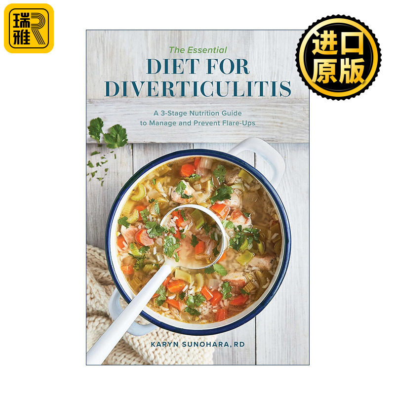 英文原版 The Essential Diet for Diverticulitis 憩室炎的基本饮食食谱 管理和预防发作的3阶段营养指南 胃肠道进口英语原版书籍