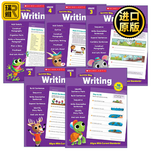 Scholastic Success with Writing 全彩版 学乐成功系列写作练习册一到五年级 5册套装