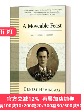 A Moveable Feast: the Restored Edition 流动的盛宴:复原版 英文原版
