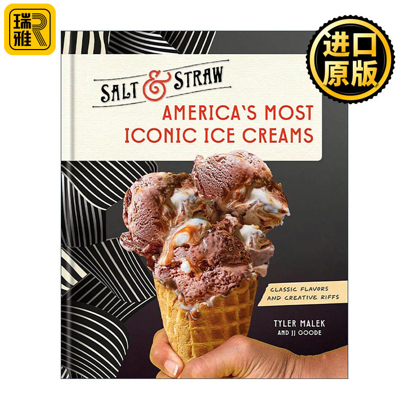英文原版 America's Most Iconic Ice Creams 美国代表性冰淇淋 Salt & Straw食谱 经典口味与创意制作指南 精装 进口英语原版书籍