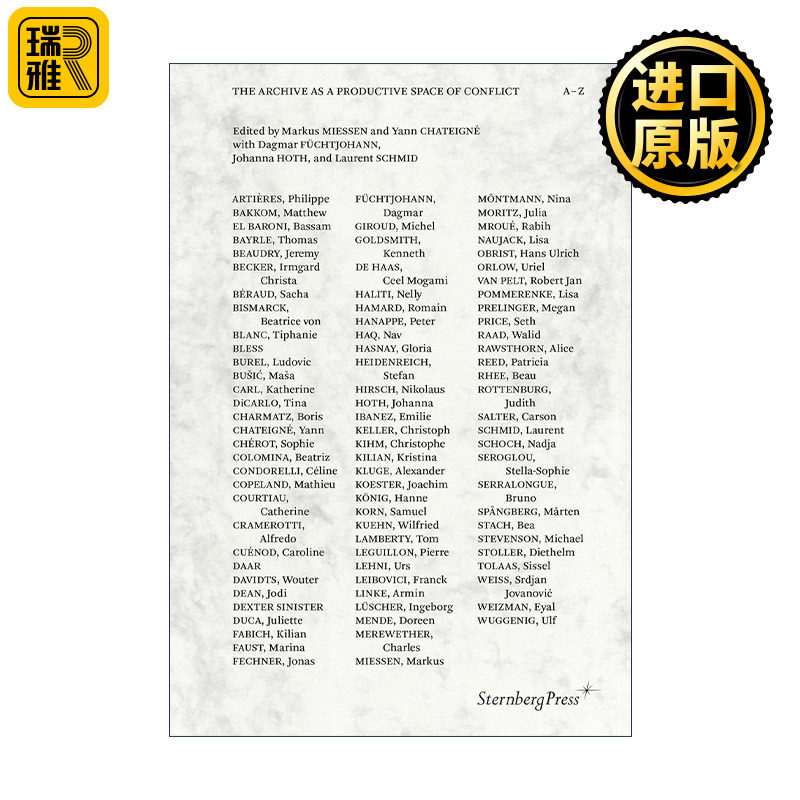 The Archive as a Productive Space of Conflict (The MIT Press) 作为冲突的生产空间的档案馆 建筑设计艺术 Markus Miessen