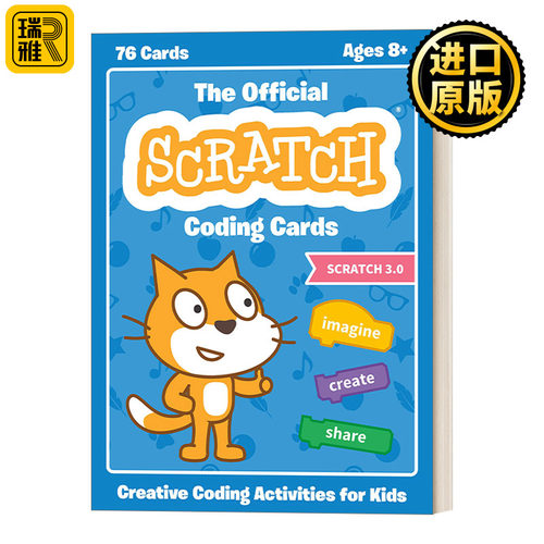 The Official Scratch Coding Cards: Creative Coding Activities for Kids Scratch 官方编程卡片：儿童创意编程活动
