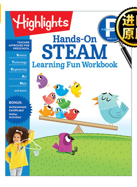 Preschool HandsOn STEAM Learning Fun Workbook 英文原版