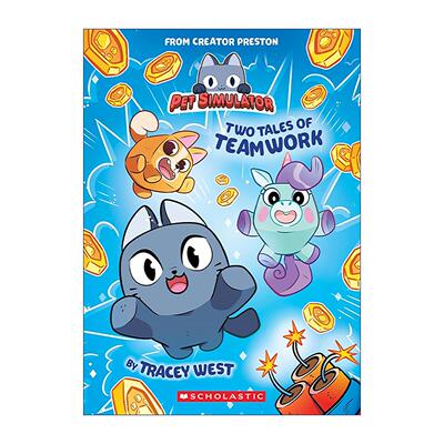 英文原版 Two Tales of Teamwork 两个团队合作的故事 宠物模拟器插图小说 英文版 进口英语原版书籍