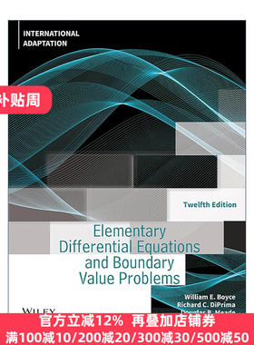 英文原版 Elementary Differential Equations and Boundary Value Problems 常微分方程与边值问题基础 第12版 英文版 进口英语原