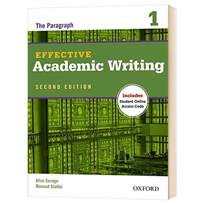 牛津学术英语写作教材1 英文原版 Oxford Effective Academic Writing1 全英文版 OUP Oxford 进口原版英语书籍