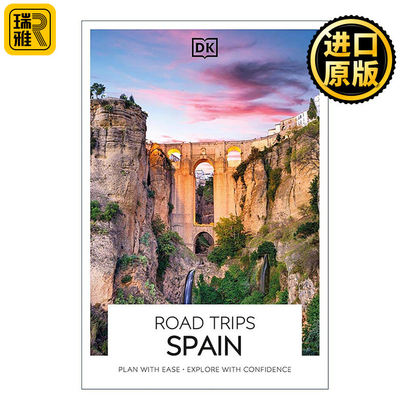 英文原版 DK Road Trips Spain 西班牙自驾路线旅游指南 历史古镇 山路 海岸线 英文版 进口英语原版书籍