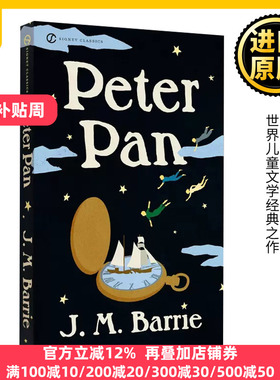 Peter Pan 彼得潘 英文原版 小飞侠 彼德潘 儿童文学小说读物 世界经典阅读 詹姆斯巴里 J M Barrie Bantam 全英文版进口英语书籍