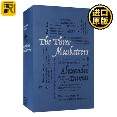 英文原版小说 The Three Musketeers 三个火枪手 大仲马 Word Cloud Classics字云经典 软精装皮质封面 英文版 进口英语原版书籍