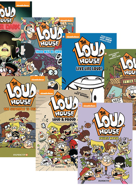 喧闹一家亲7册套装 英文原版 The Loud House 儿童全彩漫画绘本故事读物 进口英语中小学课外阅读书 Chris Savino 英文版原版书籍