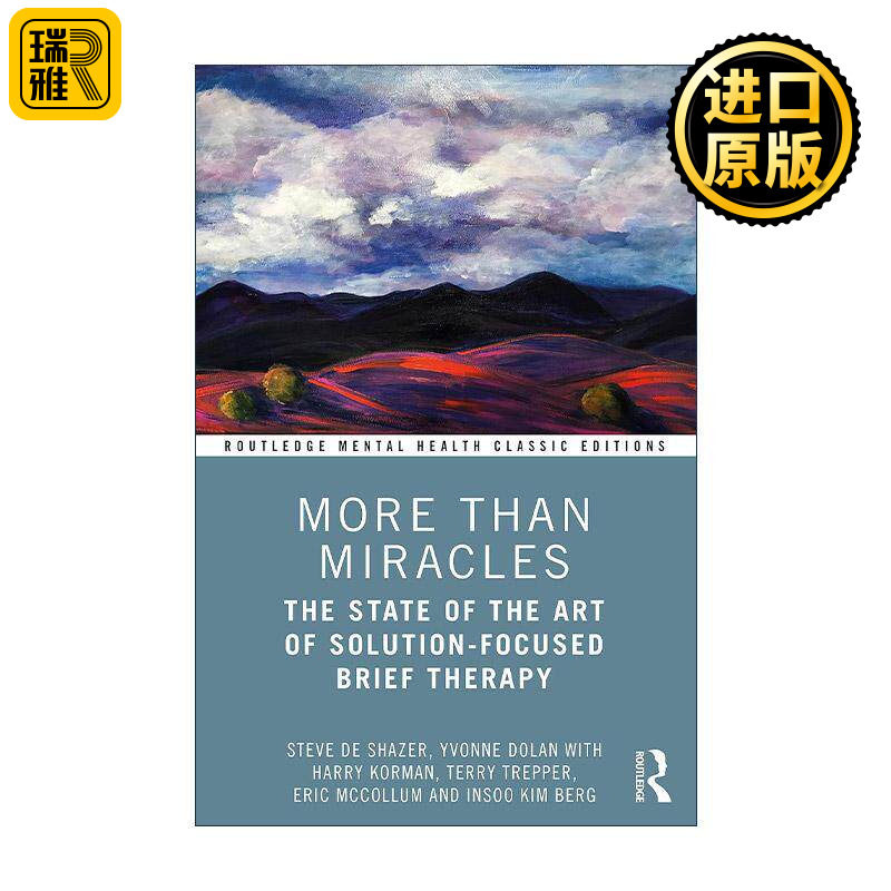 英文原版 More Than Miracles 超越奇迹 焦点解决短期治疗 第2版 英文版 进口英语原版书籍