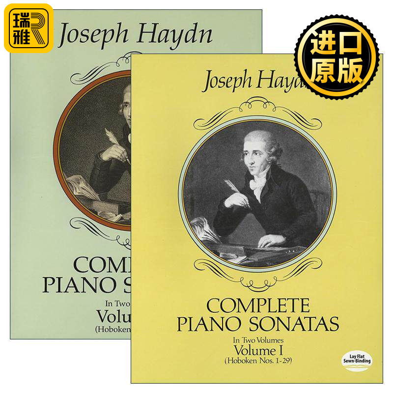 英文原版 Complete Piano Sonatas 钢琴奏鸣曲完整集 2册 约瑟夫·海顿 英文版 进口英语原版书籍