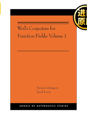英文原版 Weil's Conjecture for Function Fields: Volume I (AMS-199)韦尔的函数场猜想 卷一 哈佛大学数学教授Dennis Gaitsgory