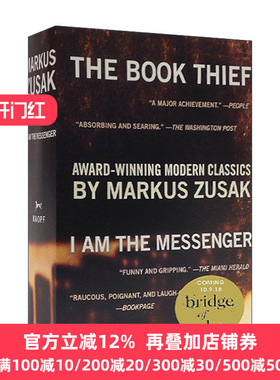 英文原版 The Book Thief I Am the Messenger Paperback Boxed Set 偷书贼 传信人 两册盒装套装 Markus Zusak 进口英语原版书籍