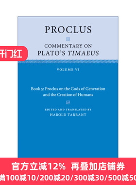 英文原版 Proclus: Commentary on Plato's Timaeus
