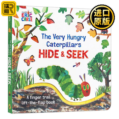 The Very Hungry Caterpillar's Hide and Seek Eric Carle儿童绘本