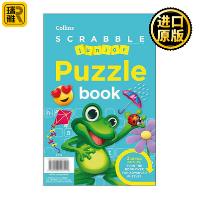 英文原版 Collins SCRABBLE? Junior Puzzle Book 柯林斯少儿拼写谜题益智游戏书 英文版 进口英语原版书籍