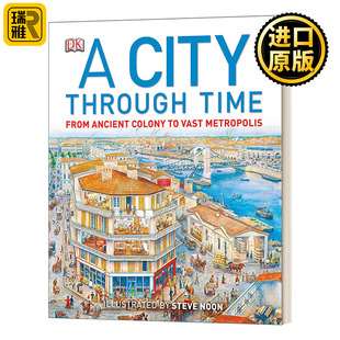 Time 穿越时空 城市 英文原版 Through 精装 City