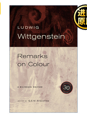 Remarks on Colour 色彩论 30周年纪念版 哲学 Ludwig Wittgenstein维特根斯坦