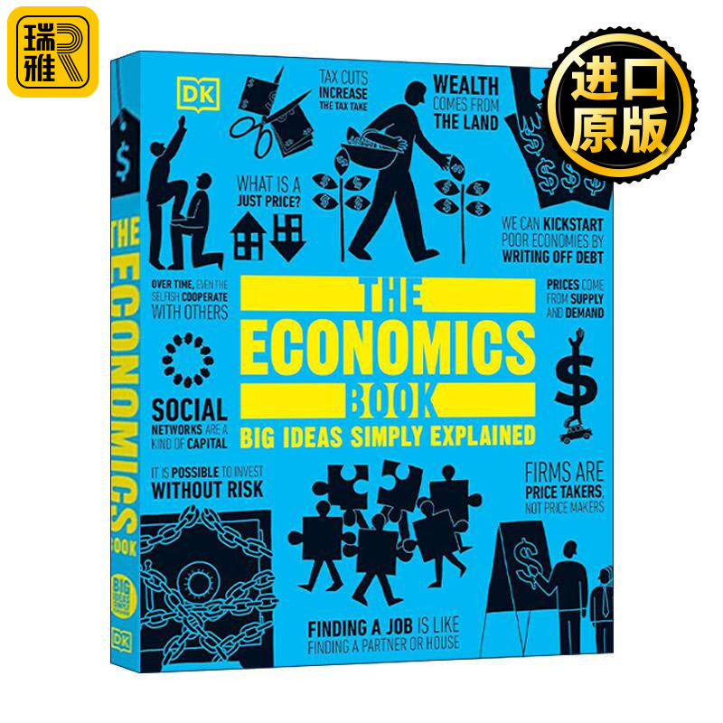 英文原版 The Economics Book DK人类的思想百科丛书 经济学百科图解 全彩铜版纸精装 英文版 进口英语原版书籍