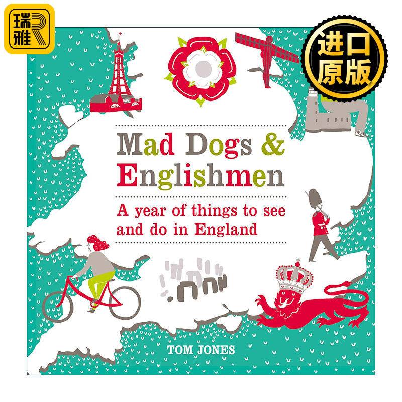 英文原版 Mad Dogs and Englishmen 疯狗和英国人 一年中的英国观光消遣乐趣 精装 精装旅行指南 英文版 进口英语原版书籍