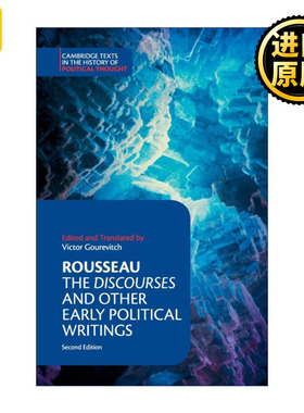 英文原版 Rousseau The Discourses and Other Early Political Writings 卢梭 论文及其他早期政治著作 英文版 进口英语书籍