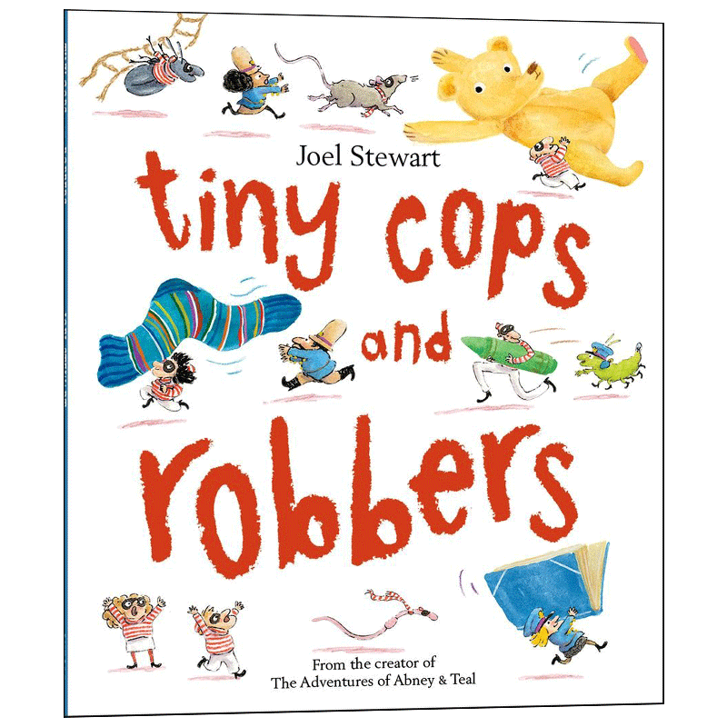 正版 Tiny Cops and Robbers小警察和小劫匪儿童绘本