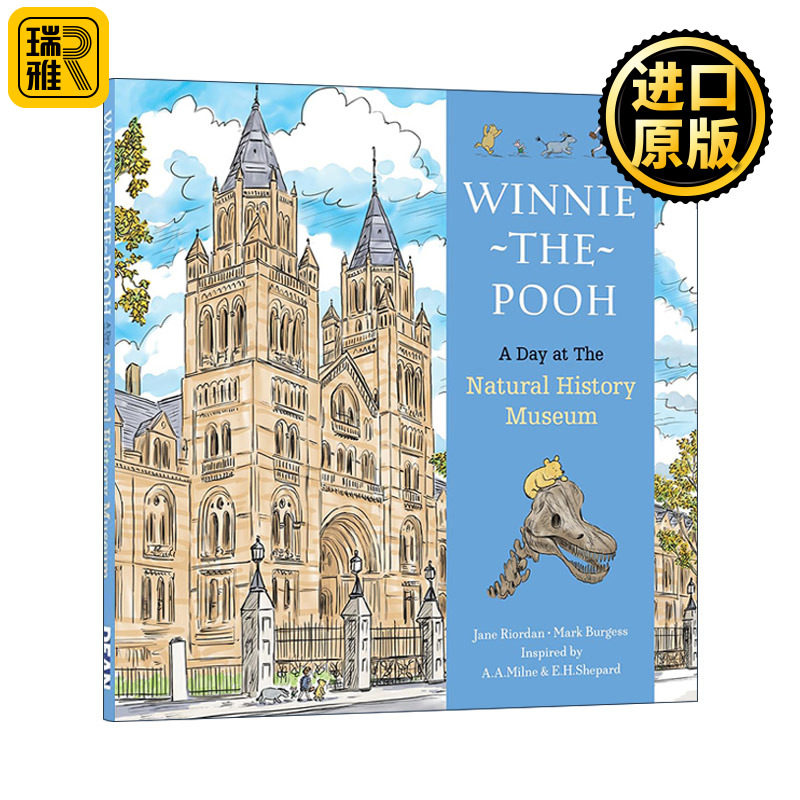 Winnie the Pooh a Day at the Natural History Museum 小熊维尼在自然历史博物馆的一天 精装彩色插画故事书