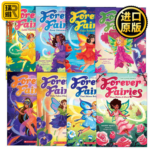 英文原版 Forever Fairies 永恒仙子系列1-8册 儿童章节桥梁书 英文版 进口英语原版书籍