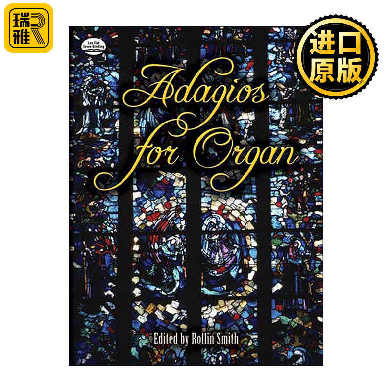 英文原版 Adagios for Organ 管风琴柔板作品集 罗林?史密斯 含音乐注释与背景指南 英文版 进口英语原版书籍