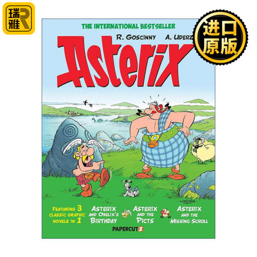 英文原版 Asterix Omnibus Vol.12 高卢英雄历险记 34-36合订 卷十二 英文版 进口英语原版书籍