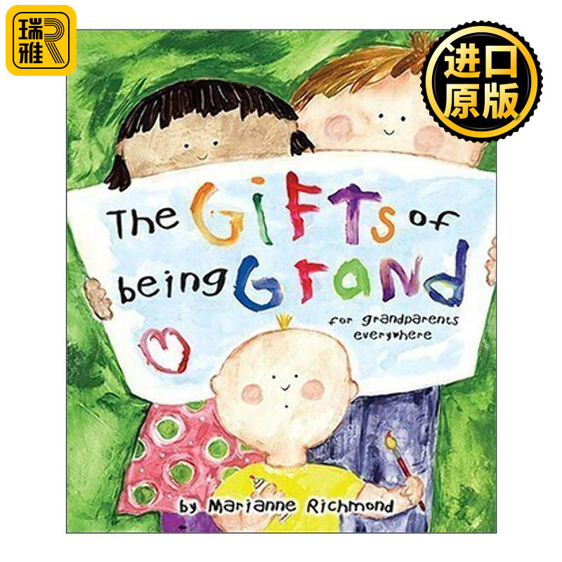 英文原版 The Gifts of Being Grand 伟大的礼物 给世界各地的祖父母 儿童精装绘本 如果我能让你永远那么小作者Marianne Richmond