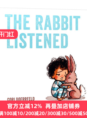 小兔子在倾听 英文原版 The Rabbit Listened 兔子听了 全英文版 Cori Doerrfeld 进口原版英语书籍