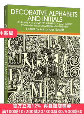 Decorative Alphabets and Initials  Alexander Nesbitt  英文原版