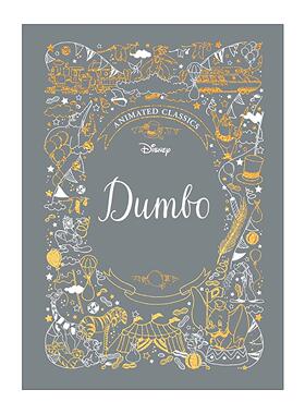 英文原版 Dumbo 小飞象 儿童经典动画电影小说 迪士尼布面典藏精装 Disney Animated Classics 英文版 进口英语原版书籍