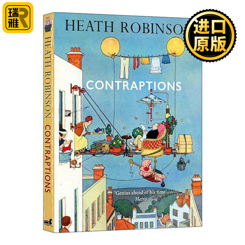英文原版 Contraptions 小玩意儿 Heath Robinson荒诞插画精装 用复杂装置解决生活琐事 国外版手工耿 英文版 进口英语原版书籍