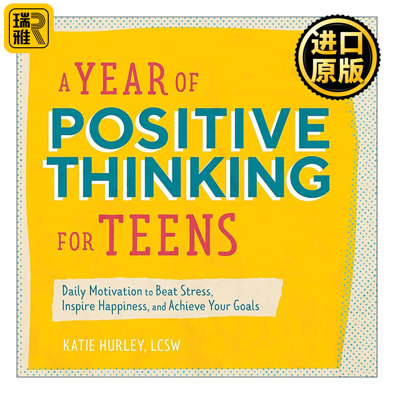 英文原版 A Year of Positive Thinking for Teens 青少年积极思考的一年 战胜压力 激发快乐 英文版 进口英语原版书籍