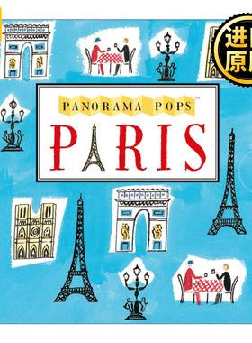 英文原版 Paris Panorama Pops 纸上城市全景立体书 巴黎 精装 英文版 进口英语原版书籍