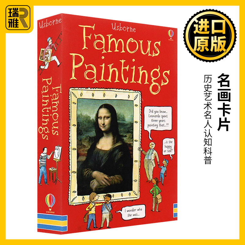 英文原版名画卡片30张双面卡片