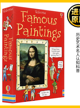 英文原版 Usborne Famous Painting Cards 名画卡片 30张双面卡片 历史艺术名人认知 英文版 Sarah Courtauld 进口英语原版书籍