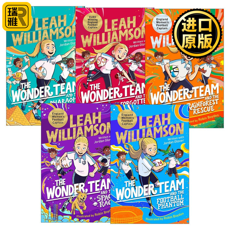 英文原版 The Wonder Team 奇迹之队系列5册 儿童动作冒险章节桥梁书 足球幽灵 雨林救援 法老的财富 英文版 进口英语原版书籍