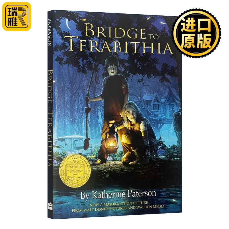 英文原版 Bridge to Terabithia 仙境之桥 影视封面 1978纽伯瑞金奖 英文版 进口英语原版书籍图片